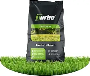 Trockenrasen, Rasensamen, 3kg für 105m², Trockenrasen Samen, Grassamen, Ideal zur Neuanlage, Für son