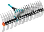 Gardena combisystem-Schneidrechen: Rechen zur Beseitigung von Moos und Rasenfilz, 35 cm Arbeitsbr...