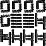 30 Stücke Schlauchverbinder Bewässerung,Bewässerung Anschluss Kit,Tropfschlauch Verbinder,PE Schl...