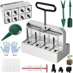 Manueller Bodenblocker, 8-Gitter Handgehaltener Bodenblockierer, 5x5CM Handheld Quad Bodenblockie...