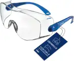 Dräger Schutzbrille X-pect 8120 | Einstellbare Überbrille auch für Brillenträger | Für Baustelle, Labor, Werkstatt und Fahrrad-Fahren | Leicht, klar und Kratzfest
