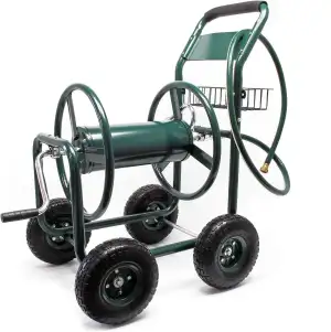 Wiltec Schlauchwagen ohne Schlauch, Schlauchaufroller für 3/4" (19 mm) Gartensch