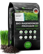 Bio-Rasendünger Frühjahr & Sommer – TESTSIEGER, Made in Germany – 10,5 kg für 400 m² – Organische Nährstoffversorgung für gesunden Boden und dichtes, sattgrünes Grün