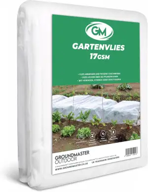 GroundMaster Gartenvlies Wasserdurchlässig 1,5 x 20 M / 17GSM - Pflanzen Frostsc