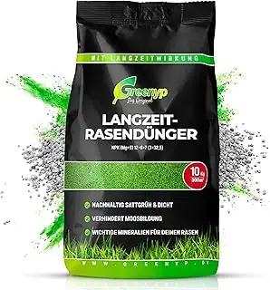 Greenyp Langzeit Rasendünger Frühjahr I 10kg für 300m² I mit Langzeitwirkung & D