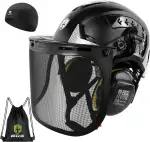 GREEN DEVIL VOLTEK Forest AIR Waldarbeits-Schutzhelm ABS Forsthelm für Hocharbeitsplätze Zertifizierung EN12492 Bestanden EN397 Stoßdämpfung und Eindringfestigkeit Test Berufsschutzhelm