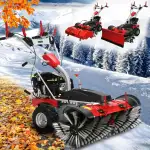 BRAST Kehrmaschine Benzin | Laubsammler Schneeschieber | XXL Premium | 4,8kW(6,5PS) - 5,14kW(7PS)...