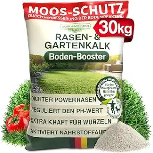 Rasenkalk 30 kg – hochwertiger Rasen- & Gartenkalk zur pH-Optimierung und Bodenverbesserung – ver...