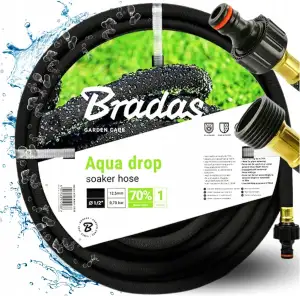 Bradas GARDEN CARE – Bewässerungsschlauch AQUA DROP 1/2 Zoll 7,5 m - Perlschlauc