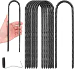 Erdanker Bodenanker, 8 Stück Heringe Erdnägel Stabil, Bodenanker Trampolin, Zelt Heringe 30 cm, für Extrem Harte Böden, für Zelten, Zaun, Sicherung, Camping, Gartenarbeit Usw
