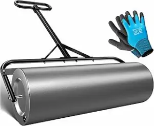 KESSER® Rasenwalze Metall befüllbar mit Wasser oder Sand mit 63 Liter Füllvolumen & 99cm breit | ...