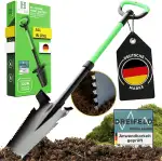 Heckenpracht® Profi Spaten mit Wurzelsäge | Wurzelspaten mit Sägefunktion | Perfekt für Harte Böd...