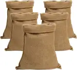 IPEA Große Jutesäcke – 80 x 50 cm – Made in Italy – 5 Stück – Jutesäcke im Natürlicher Stoff für DIY, Einrichtung, Garten, Weihnachten, Aufbewahrungsbox