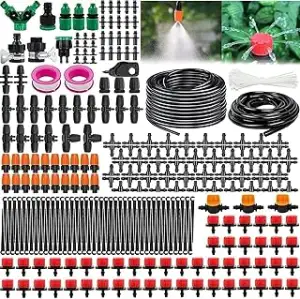 Garten BewässerungsSystem, 340Pcs Garten Bewässerung Kit,55M+15M Bewässerungsrohre,Automatik Tröpfch