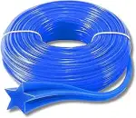 Trimmerfaden Nylon - 2,0 mm x 100 m (Sternprofil) - Mähfaden für Akku-Rasentrimmer - Ersatzfaden ...