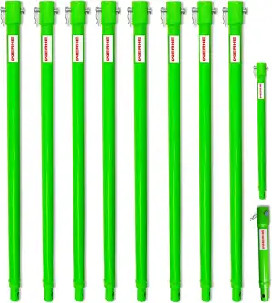 WERHE Verlängerungsstück für Erdbohrer Set 8x60 cm, 40 cm, 20 cm - 5400 mm - Rob