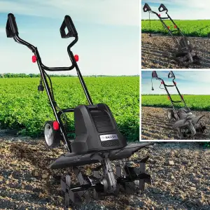 BRAST Motorhacke Gartenfräse Elektro | 1050-1800 Watt | 36-45cm Arbeitsbreite | 