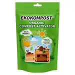 EKOKOMPOST Mikrobiologische Kompostierhilfe - kompostbeschleuniger - Schneller Kompost - Eigene Komposterde - Schnellkomposter für Komposter Garten - 400g für 4.000 L Kompost