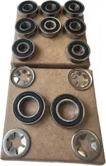 TIMBERA Kugellager Reparaturset (14er-Pack) – Passend für Husqvarna Automower Vorderräder, Achsen, Schneidmotor-Spindelwelle – Modelle 310, 315, 315X – Zubehör für Mähroboter