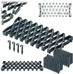 KADAX 20 x Rasenschutzgitter für Mähroboter, 47 x 20 cm, Rasengitter zum Schutz vor Beschädigungen durch Rasenroboter, Rasengitterplatten aus Kunststoff (Grün)