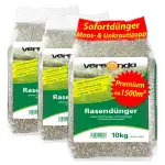 versando 30kg bis 1500m² Rasendünger Frühjahr Sommer: verdrängt Moos und Unkraut für gesunden sat...