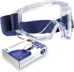 kela 1er Pack Vollsichtschutzbrillen ACT I 100% Made in Germany | Ventilation Anti Fog Beschichtung | Acetatscheibe gegen Chemikalien I breites Kopfband | Baustelle, Labor, Werkstatt