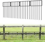 LIANTRAL 19 Stück Tier Barriere Zaun, Dekorativer Gartenzaun, rostfreier Metalldraht, Kein Graben...