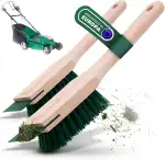 Novaliv 2er Set Bürste Rasenmäher Reiniger Rasenmäherbürste mit Schaber 30cm Rasenmäher Bürste fü...