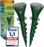 Maulwurf Vertreiber Solar [2er-Set] – Ultraschall & Vibrations Maulwurfschreck gegen Maulwürfe un...