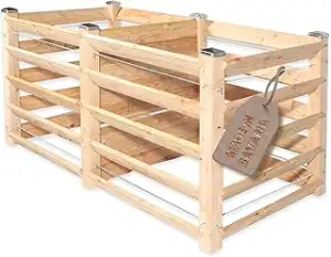 Moderner Komposter Duo ca. 120x233 cm Höhe 80 cm aus Lärchenholz Massivholz Stec