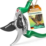 GRÜNTEK Gartenschere FALKE Teflon Baumschere, Klinge aus japanischem SK5 Stahl, Bypass Pflanzensc...