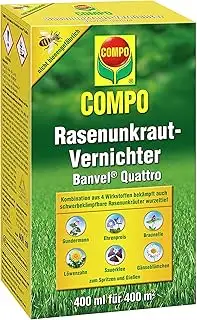 COMPO Rasenunkraut-Vernichter Banvel Quattro, Bekämpfung von schwerbekämpfbaren 