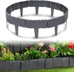 Aufun Rasenkante Kunststoff 10m Steinoptik Garden Border aus Polypropylen, Mähkante Beeteinfassun...