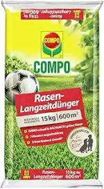 COMPO Rasendünger mit 3 Monaten Langzeitwirkung für Frühjahr und Sommer - tierfreundlich - Premiu...
