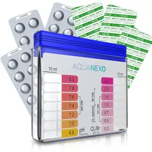 Pool Tester pH und Chlor inkl. 60 Pool Testtabletten, Pooltester, Pool Wassertes