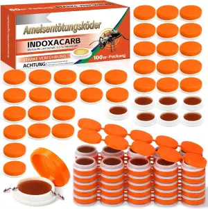 Ameisenköder für den Innenbereich, 100 Stück Langanhaltender Köder zur Überwachu