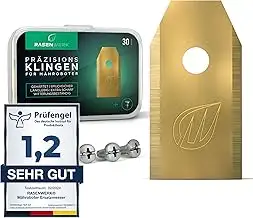 Hochwertige Ersatzmesser für Mähroboter - Kompatibel mit Husqvarna, Gardena, Yard Force mit innov...