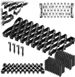 KADAX 20 x Rasenschutzgitter für Mähroboter, 47 x 20 cm, Rasengitter zum Schutz vor Beschädigungen durch Rasenroboter, Rasengitterplatten aus Kunststoff (Schwarz)