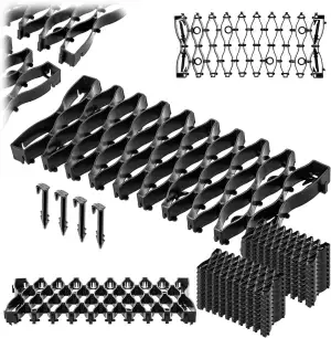 KADAX 20 x Rasenschutzgitter für Mähroboter, 47 x 20 cm, Rasengitter zum Schutz 