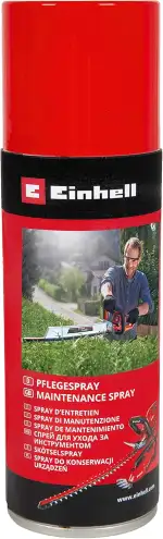 Original Einhell Pflegespray für Messer und Klingen der Gartengeräte (200 ml Inhalt, sorgt für Lange Nutzungsdauer und eine konstante Leistung)