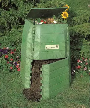 Hochwertiger Thermokomposter aus dickwandigem Kunststoff für Küchen- und Gartena