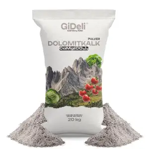 Dolomitkalk 20 kg - Rasenkalk Frühjahr zur Erhöhung des Boden-pH-Werts - Gartenkalk zur Verbesser...