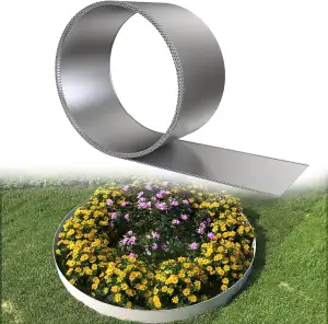 Rasenkantenband Verzinkter Stahl Raseneinfassung Beeteinfassung Mähkante mit Ant