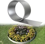 Rasenkantenband Verzinkter Stahl Raseneinfassung Beeteinfassung Mähkante mit Anti-Schnitt-Kante &...