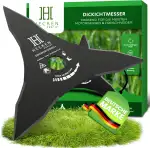 Dickichtmesser 3-Zahn aus gehärtetem Stahl mäht mühelos hohes Gras & Gestrüpp | Messer Aufsatz für Freischneider & Motorsense | Universell passend (25,4 mm) Freischneider Zubehör