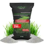 Rasendünger 5 kg für 250 m² - granulierter Dünger reduziert Moosbildung - Für Frühjahr & Sommer - hoher Stickstoffanteil, Langzeit wirkung, dichter grüner Rasen