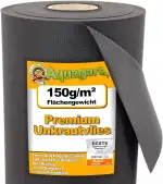 Aquagart Garten Unkrautvlies 150g inkl. 10 Erdanker I umweltfreundliche Unkrautmatte aus Polyprop...