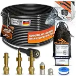 Rohrreinigungsschlauch 20m | Kompatibel mit Kärcher, Parkside und Bosch Hochdruckreiniger | Premi...