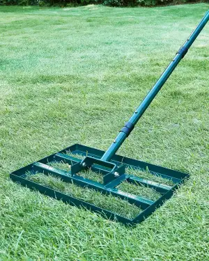 Signstek Rasen Nivellierungsrechen, 43 x 25 cm Lawn Leveling Rake, Rasen Sanden 