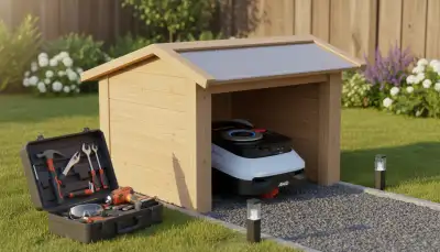 Mähroboter Garage: Selbst gebaut